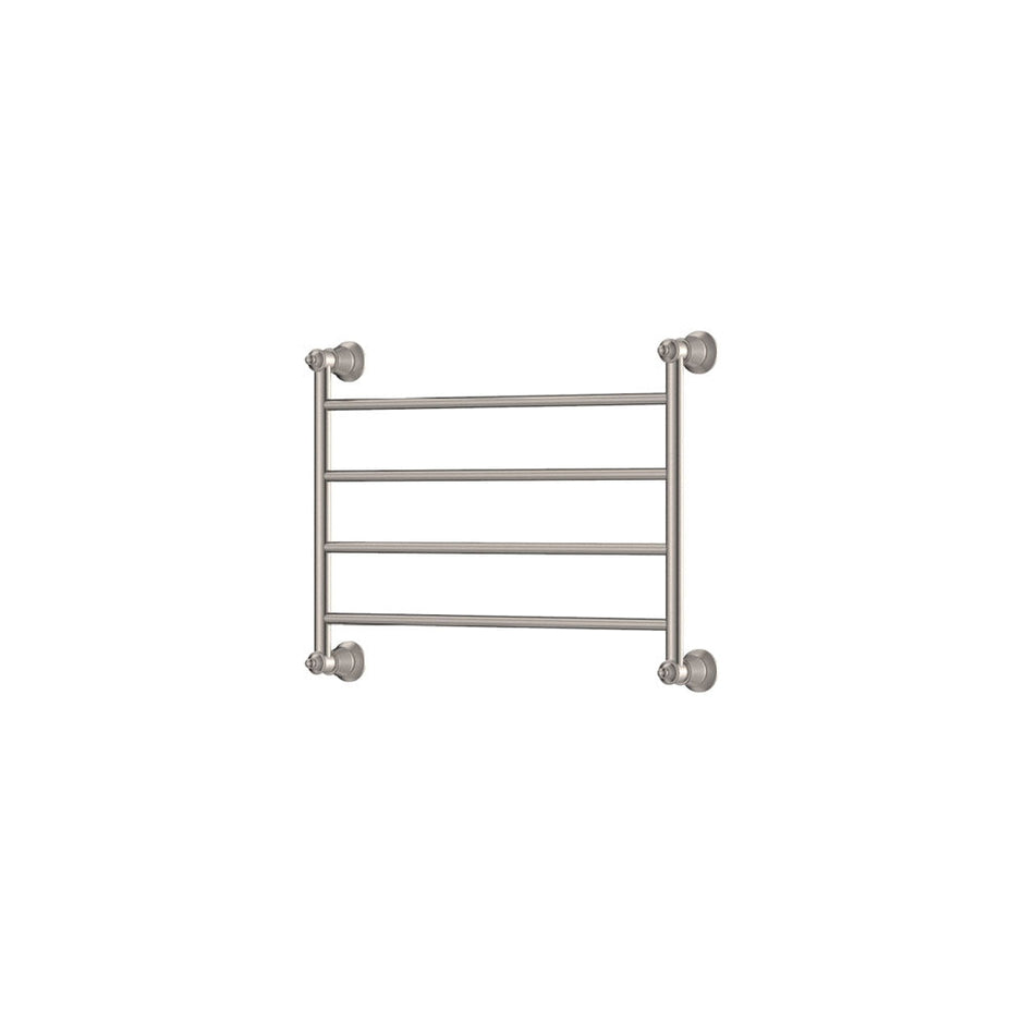 Lillian Heated Towel Rail, 600 x 450mm in Brushed Nickel