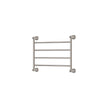Lillian Heated Towel Rail, 600 x 450mm in Brushed Nickel