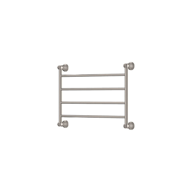 Lillian Heated Towel Rail, 600 x 450mm in Brushed Nickel
