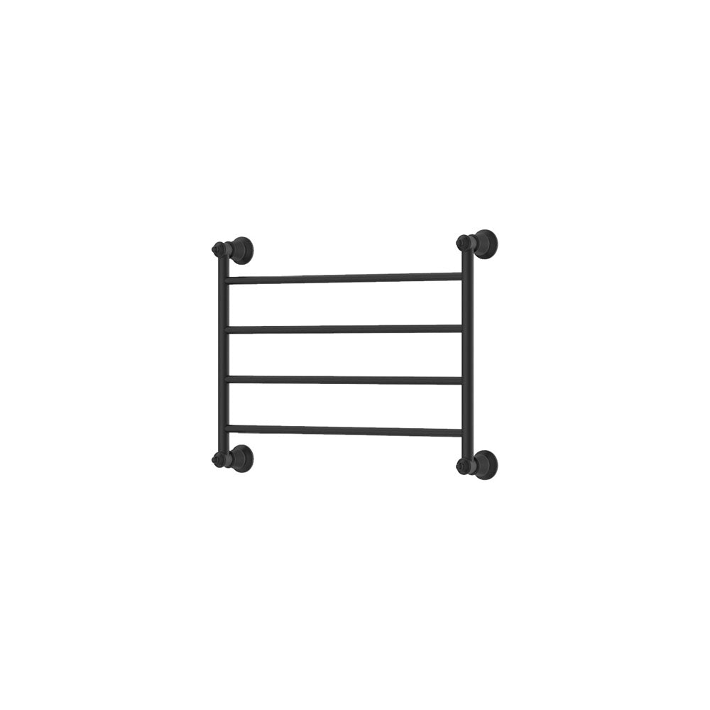 Lillian Heated Towel Rail, 600 x 450mm in Matte Black