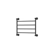Lillian Heated Towel Rail, 600 x 450mm in Matte Black
