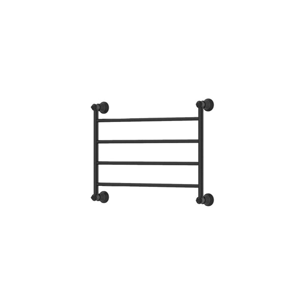 Lillian Heated Towel Rail, 600 x 450mm in Matte Black