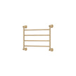Lillian Heated Towel Rail, 600 x 450mm in Urban Brass