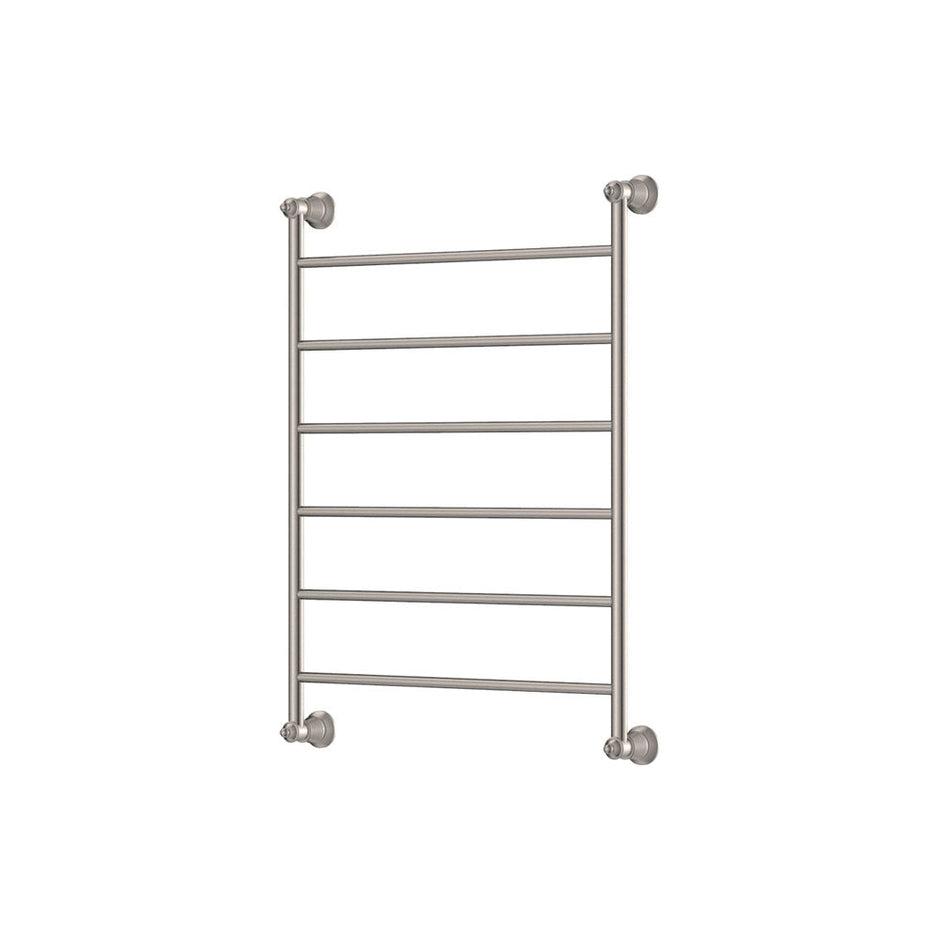Lillian Heated Towel Rail, 600 x 800mm in Brushed Nickel