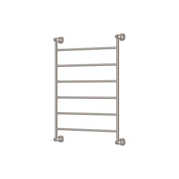 Lillian Heated Towel Rail, 600 x 800mm in Brushed Nickel