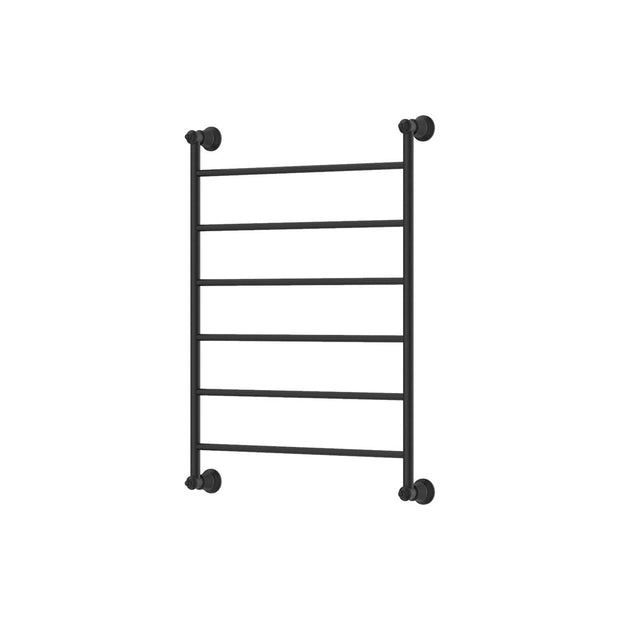 Lillian Heated Towel Rail, 600 x 800mm in Matte Black