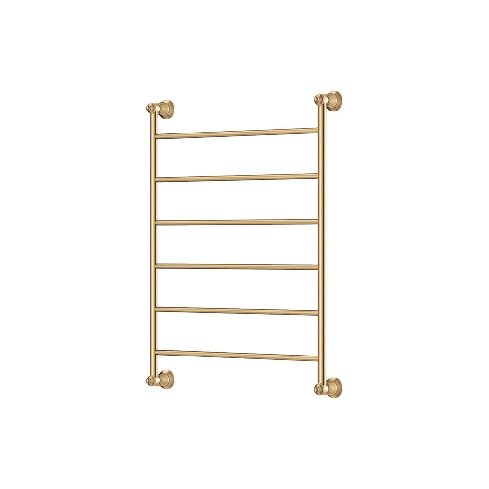 Lillian Heated Towel Rail, 600 x 800mm in Urban Brass