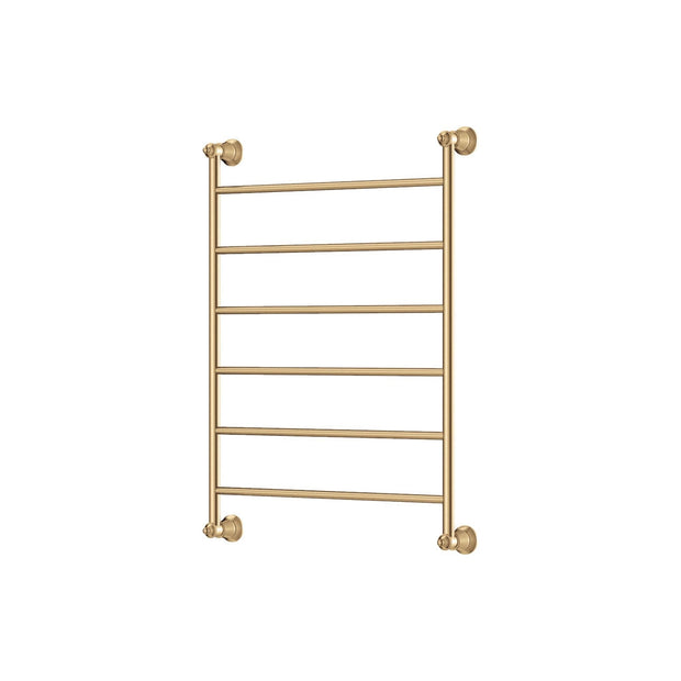 Lillian Heated Towel Rail, 600 x 800mm in Urban Brass