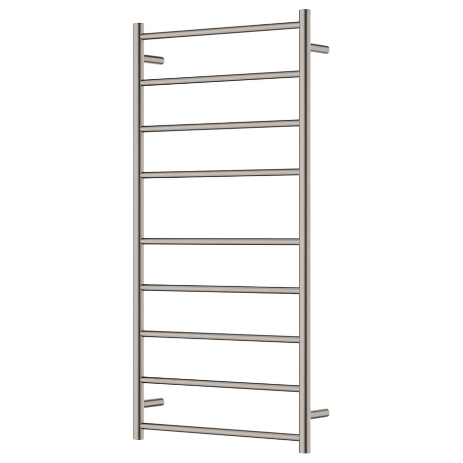 Isabella Heated Towel Rail, 600 x 1200mm in Brushed Nickel