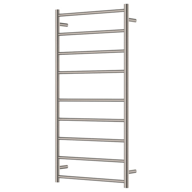 Isabella Heated Towel Rail, 600 x 1200mm in Brushed Nickel
