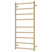 Isabella Heated Towel Rail, 600 x 1200mm in Urban Brass