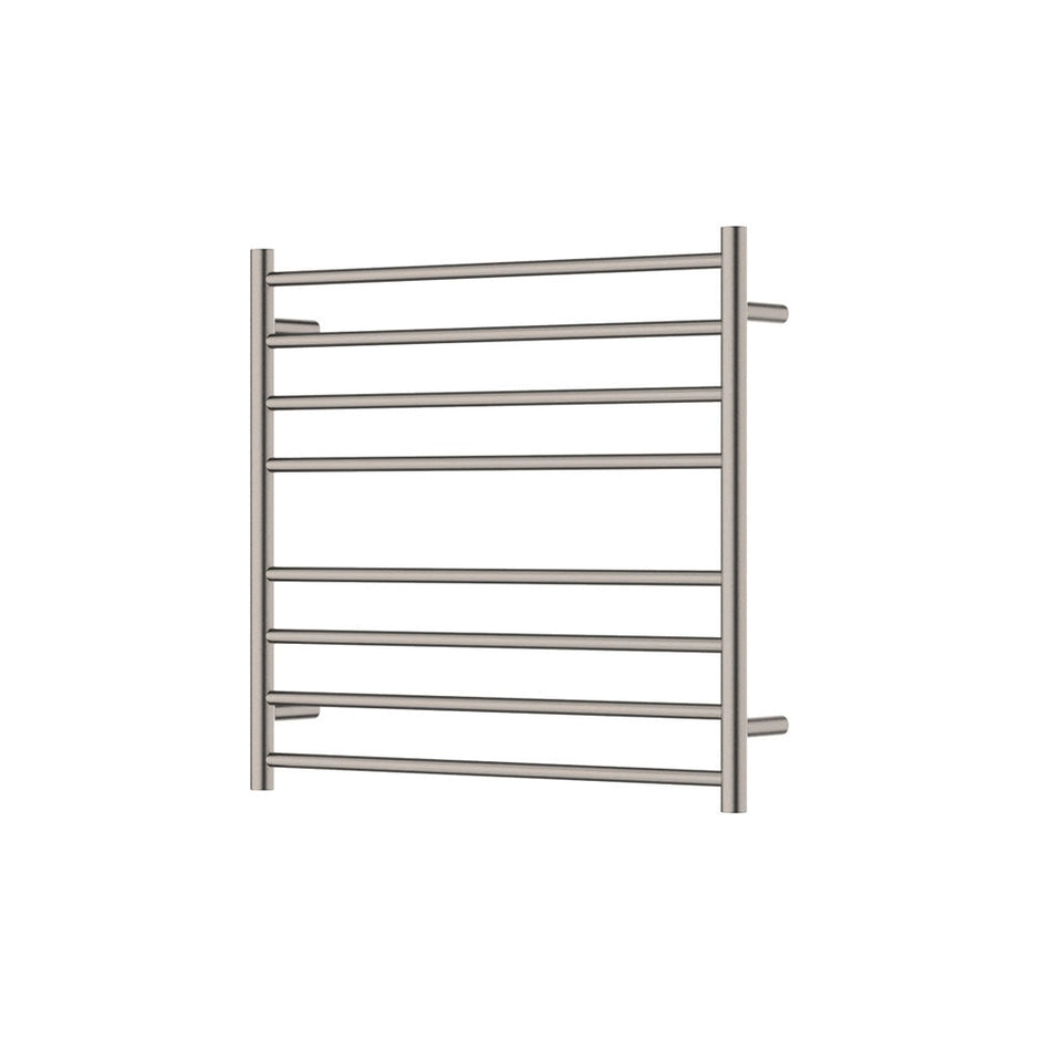 Isabella Heated Towel Rail, 750 x 700mm in Brushed Nickel