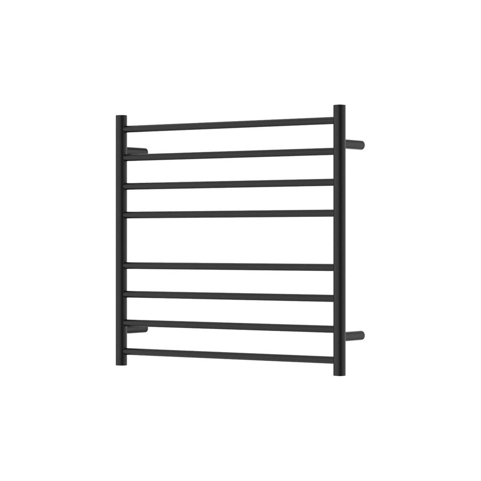 Isabella Heated Towel Rail, 750 x 700mm in Matte Black