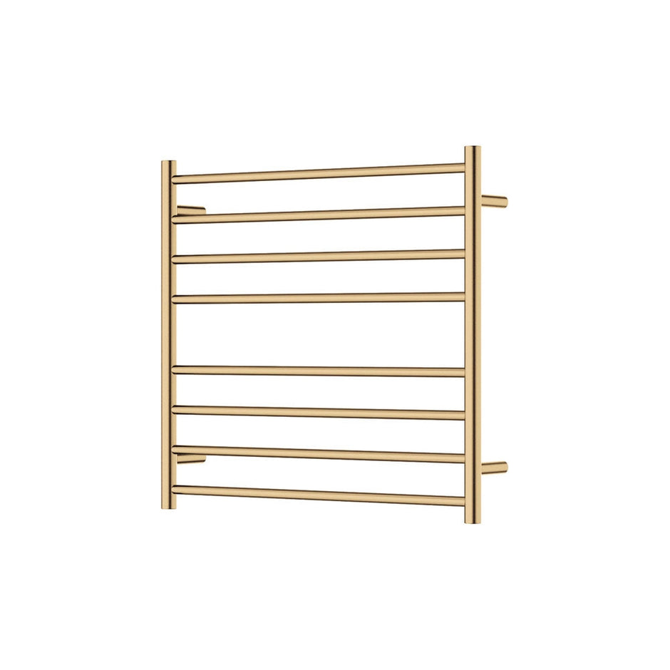 Isabella Heated Towel Rail, 750 x 700mm in Urban Brass