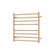 Isabella Heated Towel Rail, 750 x 700mm in Urban Brass