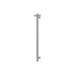 Isabella Vertical Heated Towel Rail, 100 x 900mm in Brushed Nickel