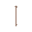 Isabella Vertical Heated Towel Rail, 100 x 900mm in Brushed Copper