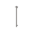 Isabella Vertical Heated Towel Rail, 100 x 900mm in Gun Metal