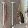 Isabella Vertical Heated Towel Rail, 100 x 900mm