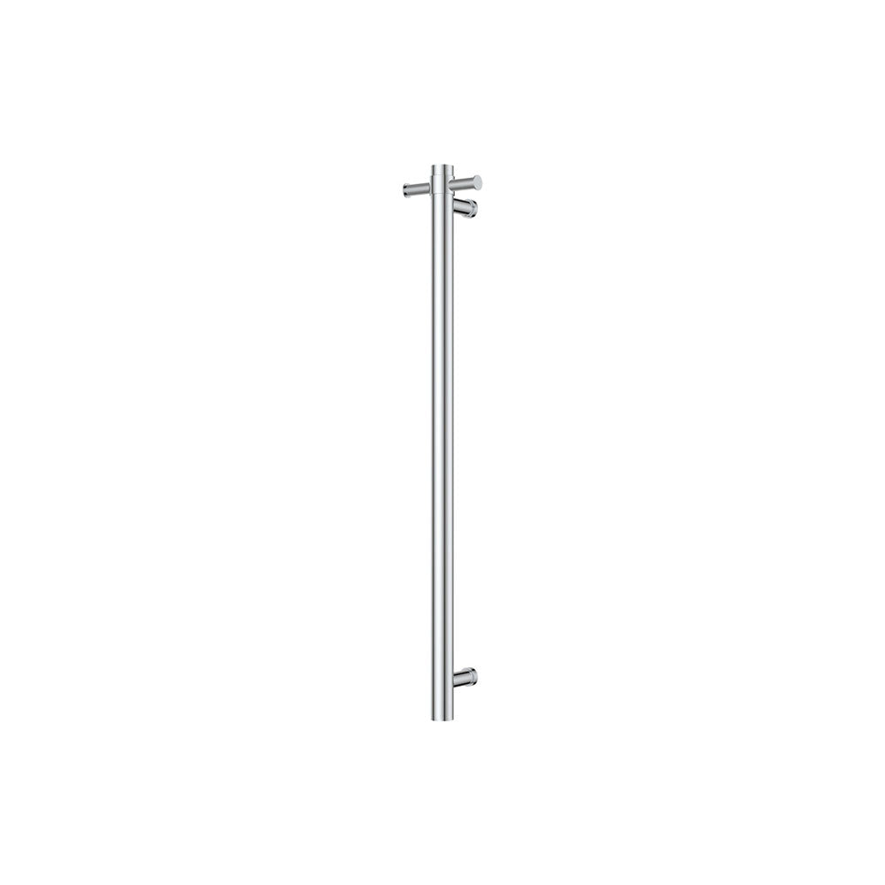 Isabella Vertical Heated Towel Rail, 100 x 900mm in Chrome