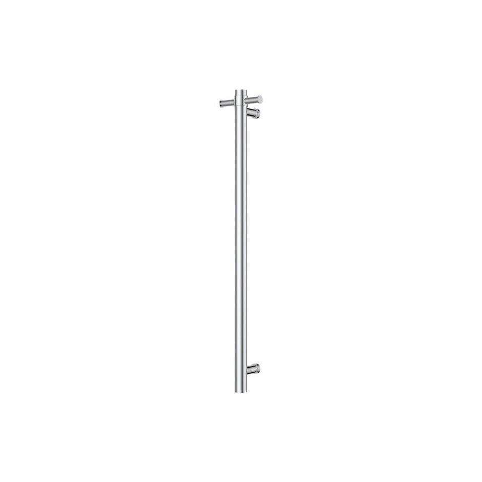 Isabella Vertical Heated Towel Rail, 100 x 900mm in Chrome