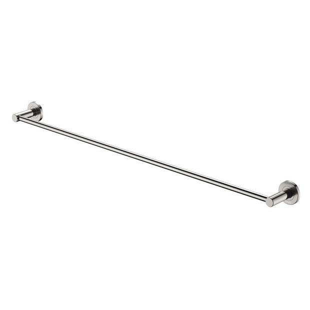 Kaya Single Towel Rail, 900mm in Brushed Nickel