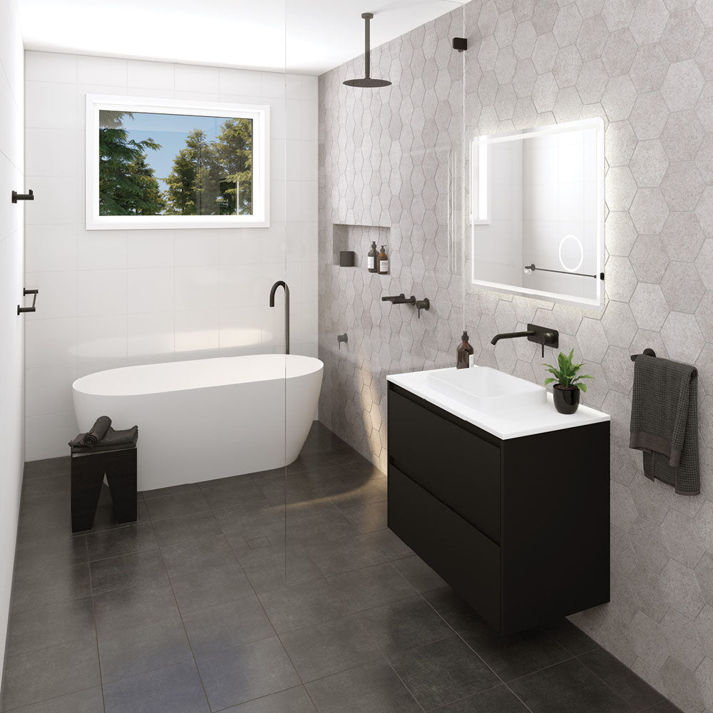 Fienza Kaya Single Towel Rail, 900mm