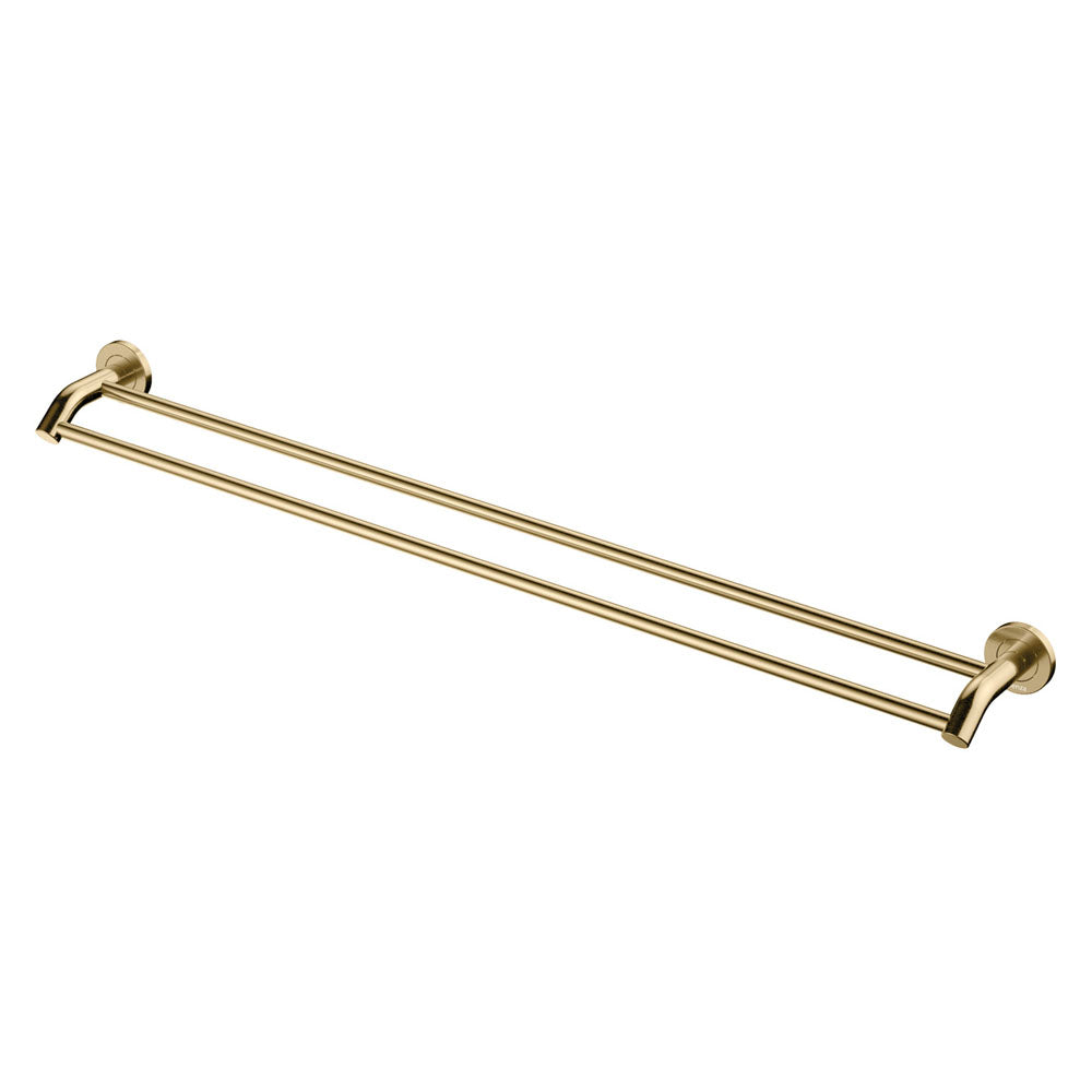 Kaya Double Towel Rail, 900mm in Urban Brass