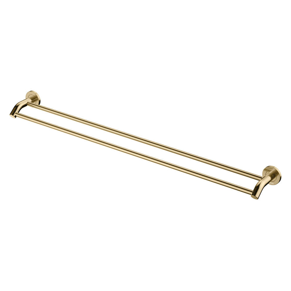 Kaya Double Towel Rail, 900mm in Urban Brass