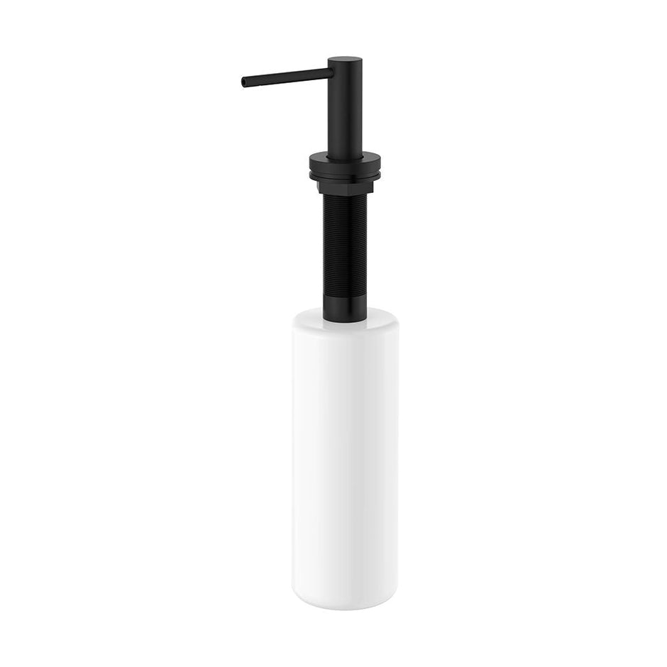 Kaya Bench Mounted Soap Dispenser in Matte Black