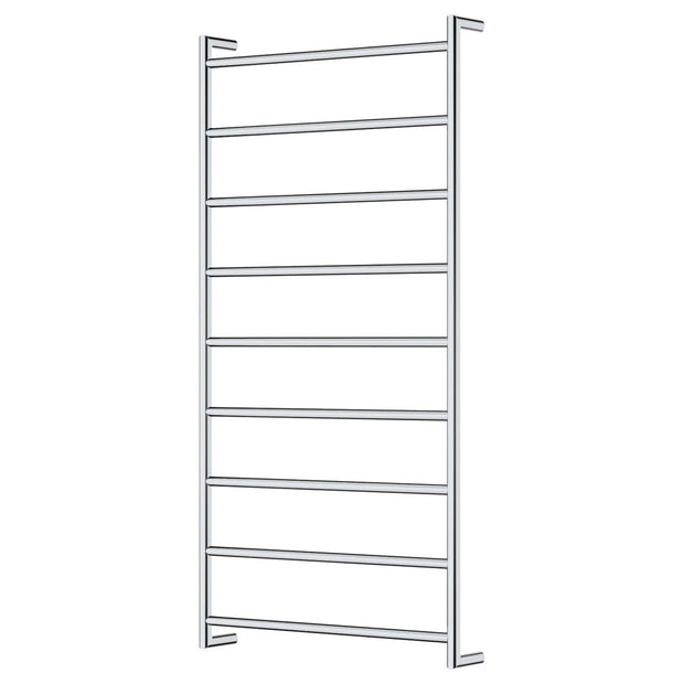 Kaya Heated Towel Rail, 600 x 1200mm in Chrome