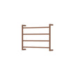 Kaya Heated Towel Rail, 600 x 450mm in Brushed Copper