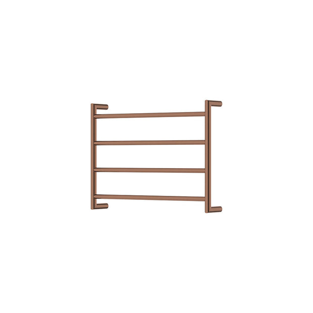 Kaya Heated Towel Rail, 600 x 450mm in Brushed Copper