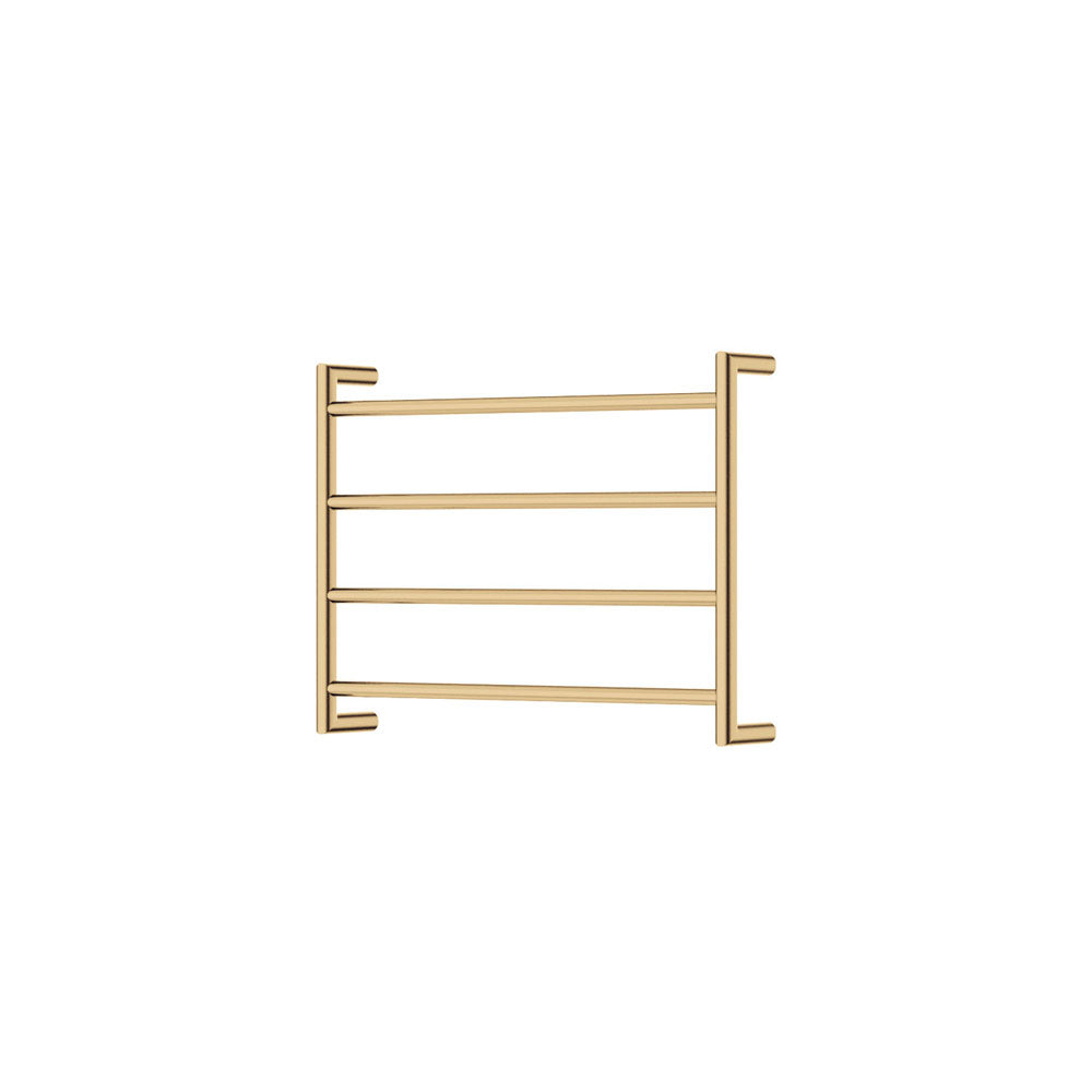 Kaya Heated Towel Rail, 600 x 450mm in Urban Brass