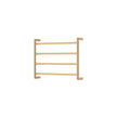 Kaya Heated Towel Rail, 600 x 450mm in Urban Brass