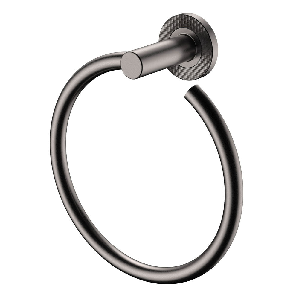 Axle Hand Towel Ring in Gun Metal