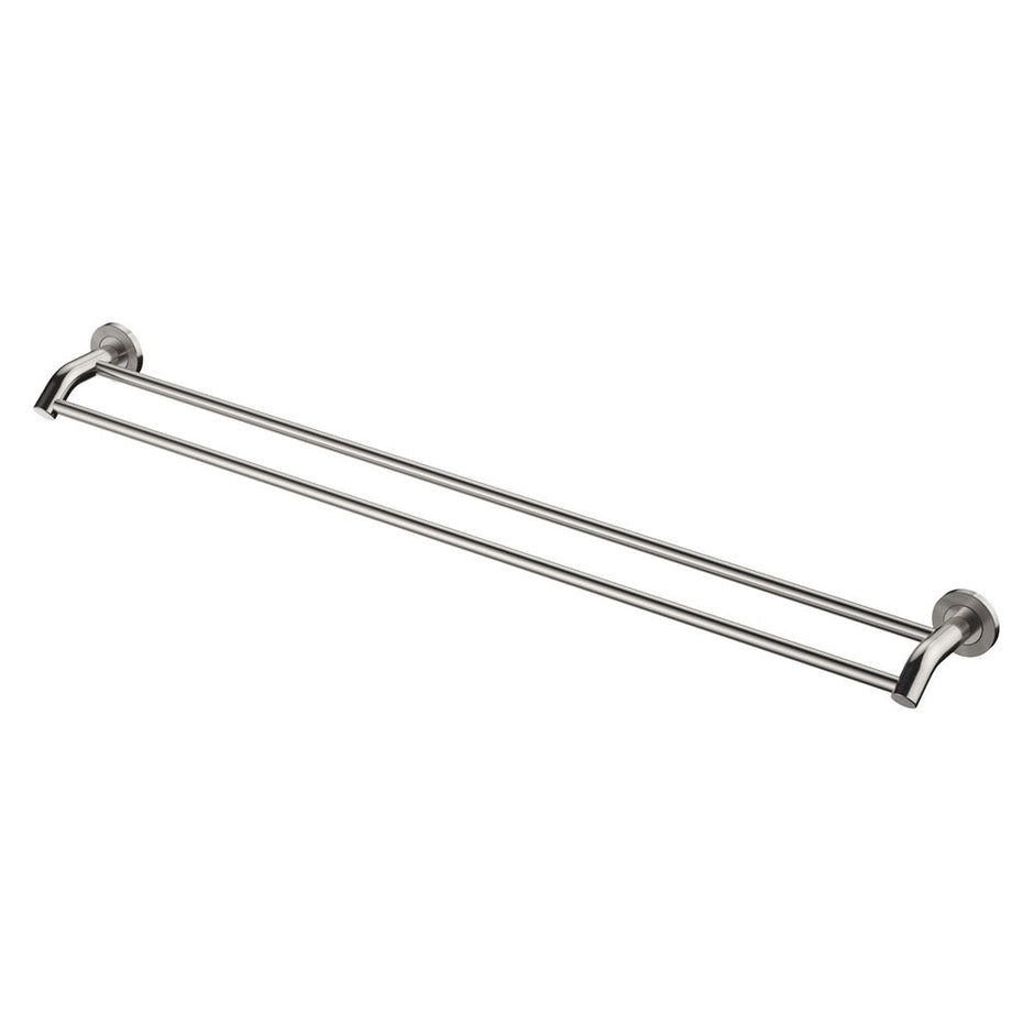 Axle 900mm Double Towel Rail in Brushed Nickel