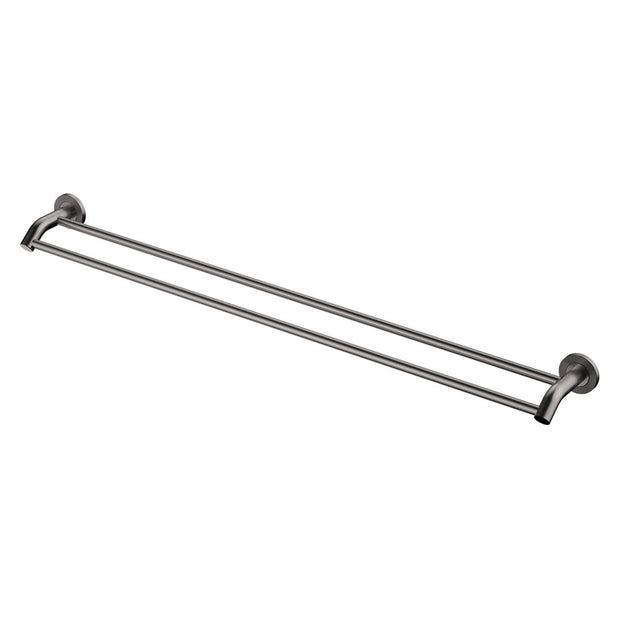Axle 900mm Double Towel Rail in Gun Metal