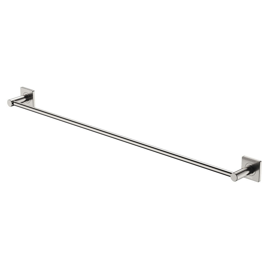 Sansa Single Towel Rail, 900mm in Brushed Nickel