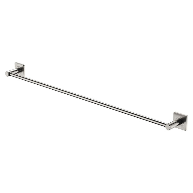 Sansa Single Towel Rail, 900mm in Brushed Nickel
