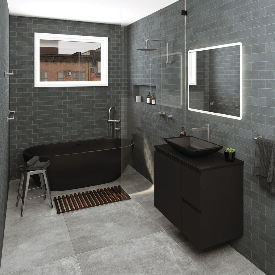 Sansa Single Towel Rail, 900mm