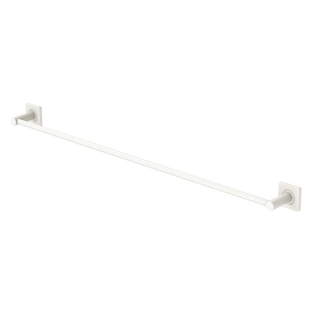 Sansa Single Towel Rail, 900mm in Matte White
