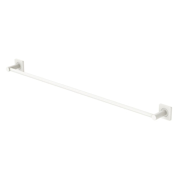 Sansa Single Towel Rail, 900mm in Matte White