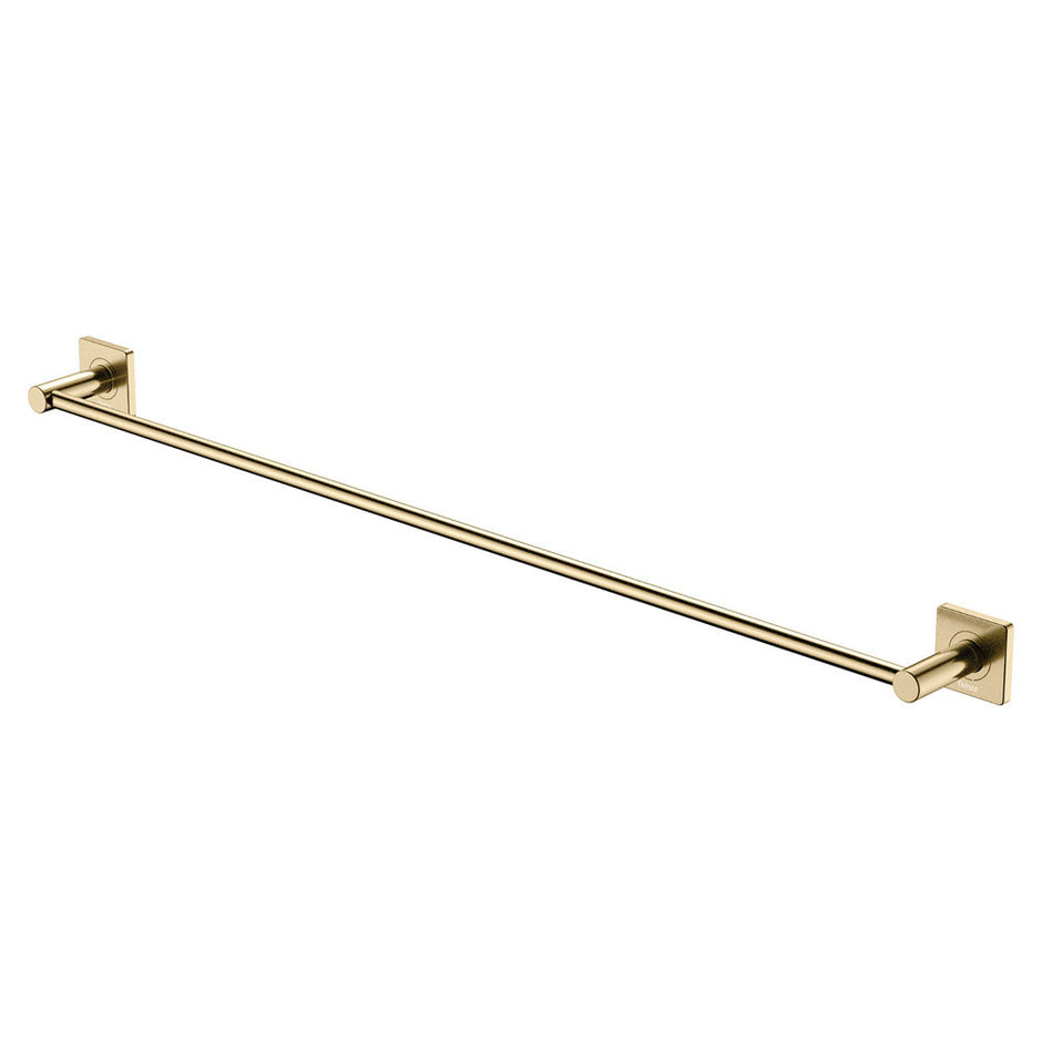 Sansa Single Towel Rail, 900mm in Urban Brass
