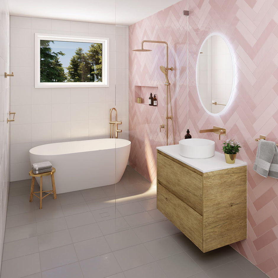 Sansa Single Towel Rail, 900mm