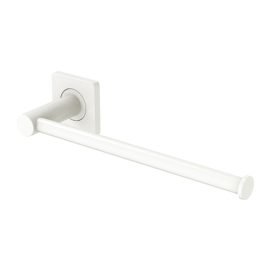 Sansa Hand Towel Rail / Toilet Roll Holder in Matte White