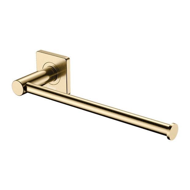 Sansa Hand Towel Rail / Toilet Roll Holder in Urban Brass