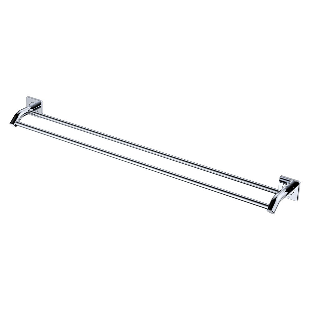 Sansa Double Towel Rail, 900mm in Chrome