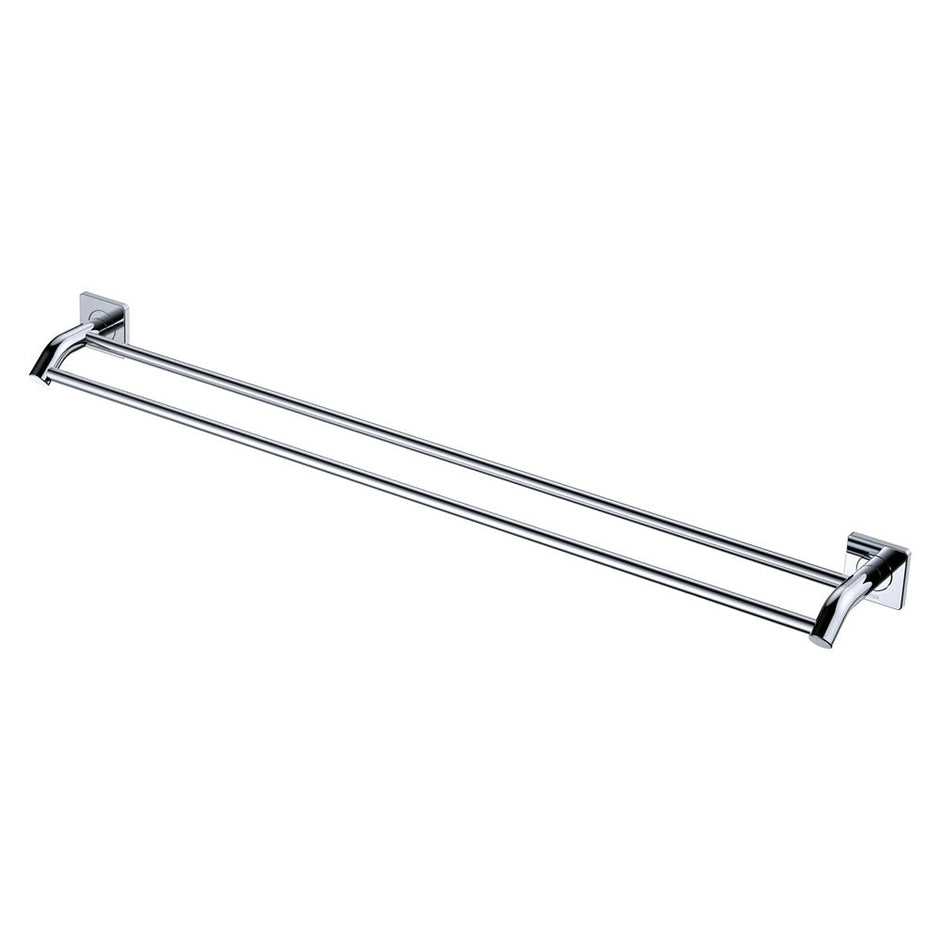 Sansa Double Towel Rail, 900mm in Chrome