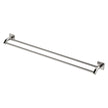 Sansa Double Towel Rail, 900mm in Brushed Nickel